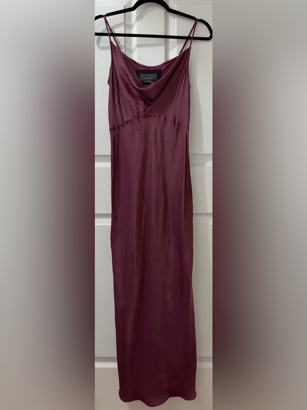 Anthropologie Plum Elyse Satin Slip Dress Size Small